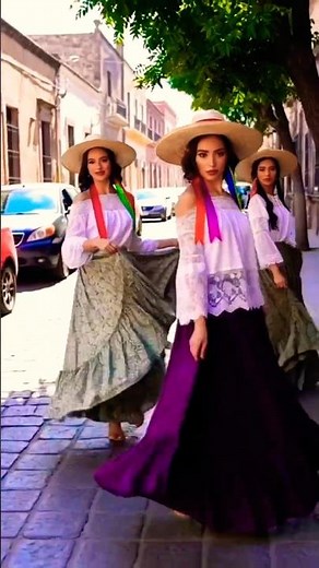 "Mexican Traditional Fashion That Broke The Internet! 🇲🇽✨ | Street Style Modeling"