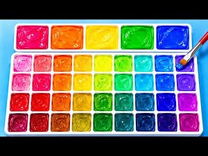 🌈 Ultimate Rainbow Art Fun! 🎨 Paint Mixing, Drawing & DIY Hacks