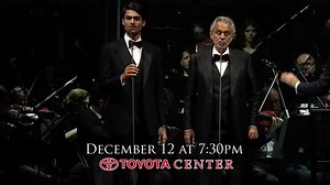 Toyota Center is excited to welcome back Andrea Bocelli on December 12! The legendary tenor will be joined by the Houston Symphony. Tickets on sale April 1 at 10am! | Houston Toyota Center