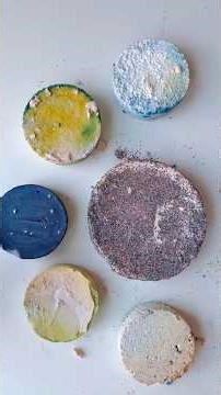 Pretty Circle Chalk | ASMR Art Therapy 📍California #arttherapy #gymchalkasmr