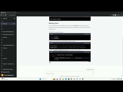 What is the best way to map windows drives using Python