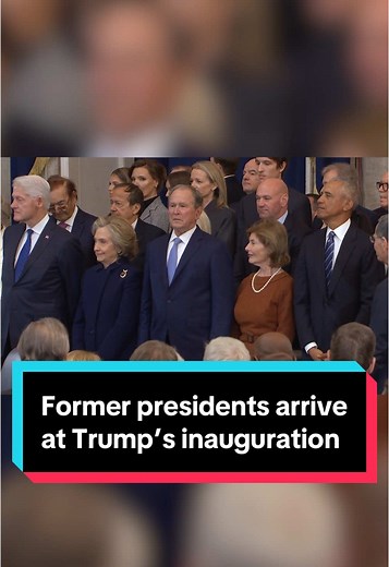Former Presidents Attend Trump's Inauguration Ceremony