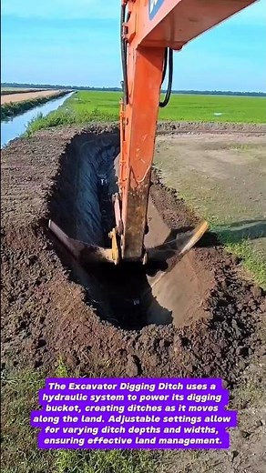 Excavator Digging Ditch: Revolutionizing Land Management!
