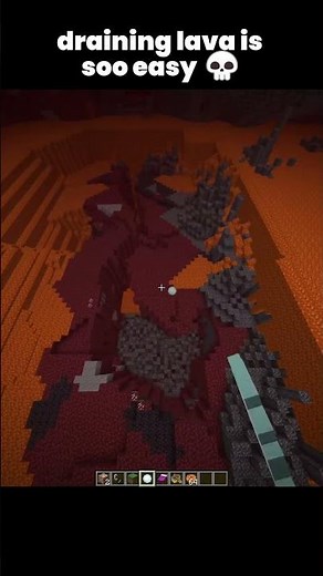 Minecraft Drain Lava command Moment
