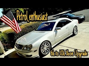 DIY 2001 Mercedes Benz CL600 V12 W215 upgrade lighting from 6k to 10k