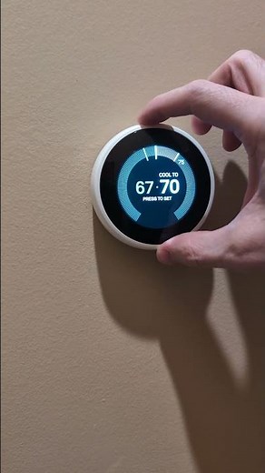 How to set temperature on Nest thermostat