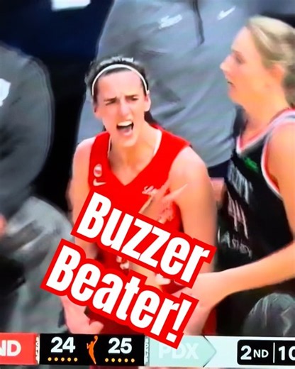 Caitlin Clark hits insane buzzer beater, refs don’t call FOUL! #caitlinclark #wnba #shorts