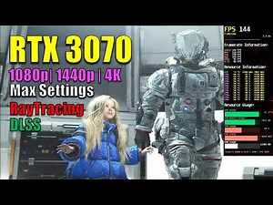 Pragmata | RTX 3070 | Max Settings | DLSS+RT | 1080p/1440p/2160p | Performance Test