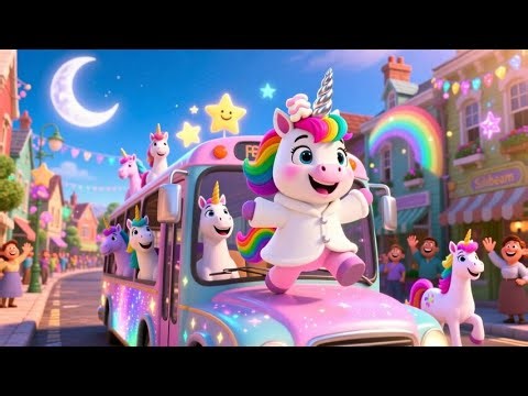 The Unicorns on the Bus | Fun Kids Song | Nursery Rhymes & Songs for Toddlers
