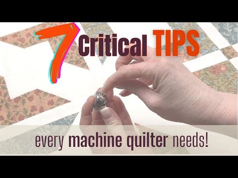 7 Things I Wish I Knew When I Started Machine Quiltling