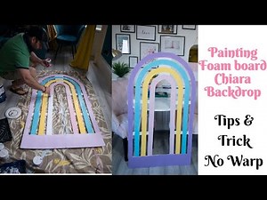 How To Paint Foam Board Chiara Backdrop