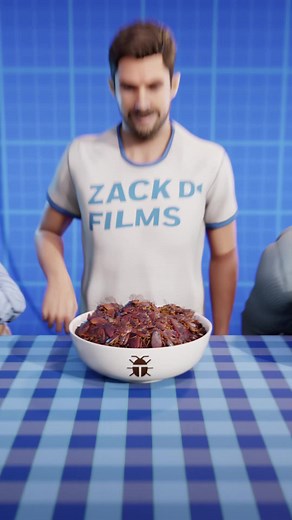 Zack D. Films on Instagram: "Cockroach Eating Contest Gone Wrong 😱"