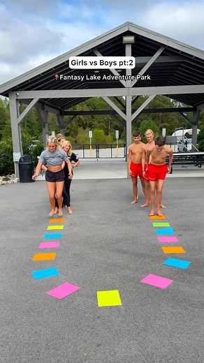 570K views · 3.1K reactions | Back for ROUND 2! Will the boys or the girls win this time?! 3601 Quarry Rd, Wake Forest, NC 27587錄SCUBA Diving & Inflatable Water Park .....#waterpark #wakeforest #lifeguards | Fantasy Lake Adventure Park | Facebook