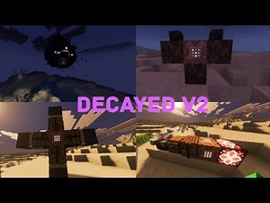 Decayed Reality V2 has FINALLY Released!! Minecraft wither storm addon review