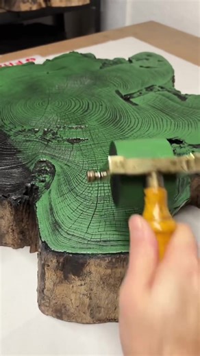 Busy printing the green tree ring prints. First one printed is the large acacia tree ring print. 🌳🟢. According to mythology The Acacia tree was considered sacred to the Goddess Isis, and played an important role in a number of stories surrounding her family. For instance, when the dead body of her husband Osiris washed up on the shores of Byblos, an Acacia tree magically grew up around the body as a natural sarcophagus. It is also mentioned when Isis, in her bird form, flies into her sacred Ac