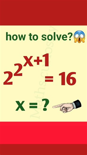 Ladder exponent Solving #maths #exponents