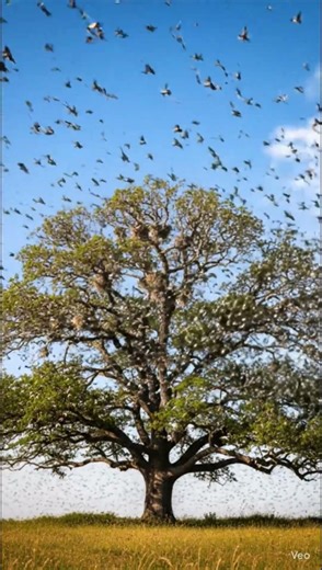 Many Birds Flying Over the Tree 🐦🌳 | Beautiful Nature View#BirdsFlying #FlyingBirds #BirdsOverTree