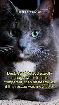 Desk Cat & Dog Operator: Is it Dry or Just Dramatic?, 159 cat dog plant