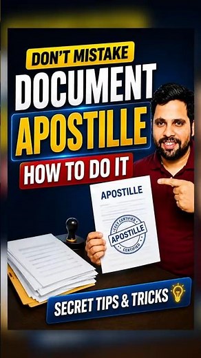Document Apostille Process 2026 | #studyvisa #workingvisa #apostille