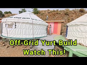 Building a Yurt in Nature – Full Tour + Time-Lapse Setup!
