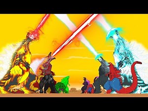 EVOLUTION OF GODZILLA ATOMIC BREATH: Size Comparison / ANIMATION