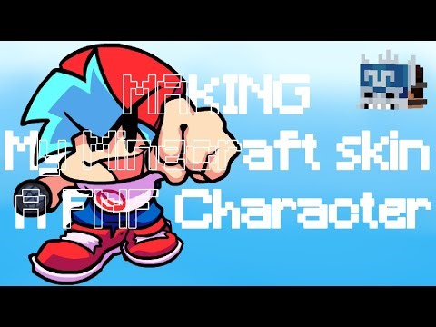 MAKING MY MINECRAFT SKIN A FNF CHARACTER (no mic?)