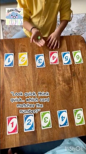 UNO Card & Dice game to strengthen number sense and subitising skills.