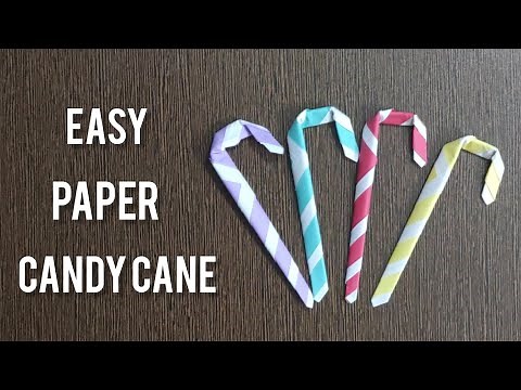 How to make candy cane with paper? | easy paper candycane | Christmas decorations