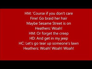 Candy store: Heathers West End Cast Lyrics