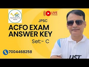 ACFO Exam 2025 Set C Answer Key & Full Solution | Forest Service Prelims Paper Analysis