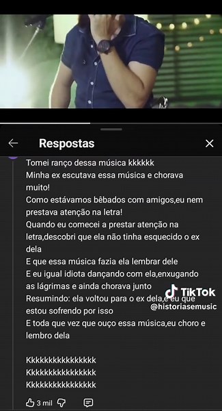 Tomei ranço dessa música kkkkkk Minha ex escutava essa música e chorava muito! Como estávamos bêbados com amigos,eu nem prestava atenção na letra! Quando eu comecei a prestar atenção na letra,descobri que ela não tinha esquecido o ex dela E que essa música fazia ela lembrar dele E eu igual idiota dançando com ela,enxugando as lágrimas e ainda chorava junto Resumindo: ela voltou para o ex dela,e eu que estou sofrendo por isso E toda que vez que ouço essa música,eu choro e lembro dela ​Kkkkkkkkkkk