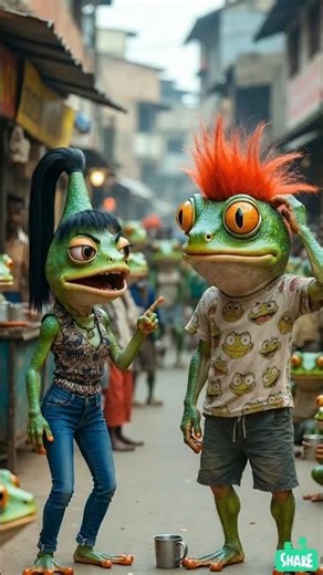 Funny Frog Comedy 🐸 #shorts #ai #funny #ytshorts #funnyvideo #memes #frog