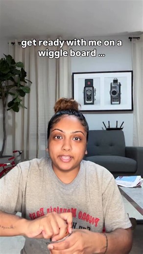 grwm on a wiggle board… my ears was going at it 🤣 ima have to try this again! ib: @kingharrrryy | Nancy Jay