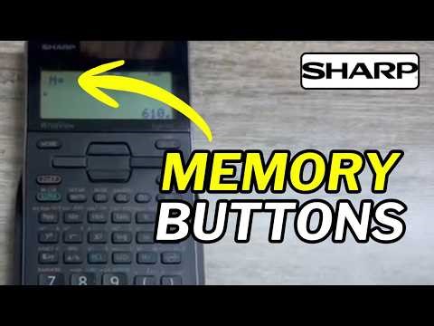 How to Use Memory Buttons M, M+, M-, on Sharp Calculator