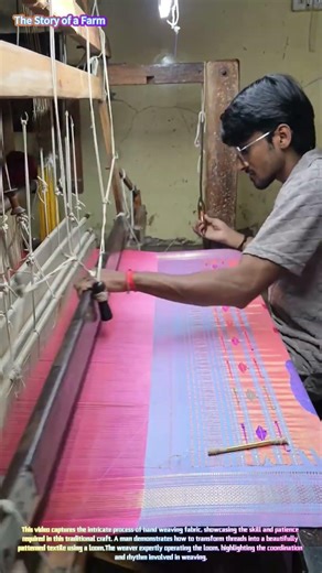 The Art of Hand Weaving Fabric 🧵🪡