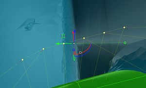 How to straighten control points row
