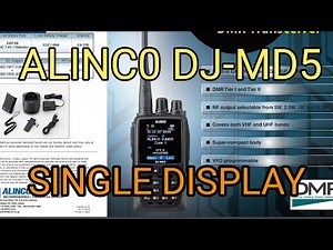 ALINCO DJ-MD5 Single or Dual Display Screen
