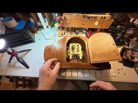 Ingraham Art Deco Style Mantle Clock Final assembly