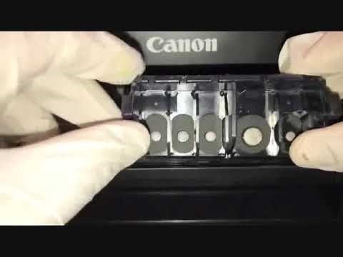 How to clean printhead manually using hot water