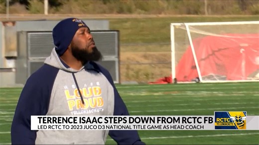 Terrence Isaac steps down as head coach of RCTC Football after 4 seasons