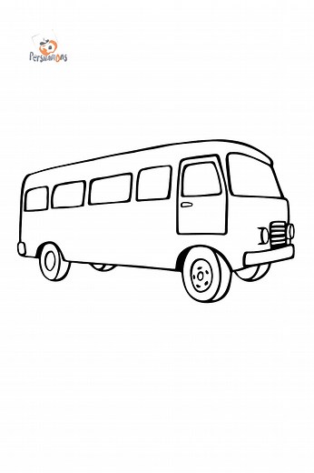 Coloring Page - A Traveling Bus - Print fo free!