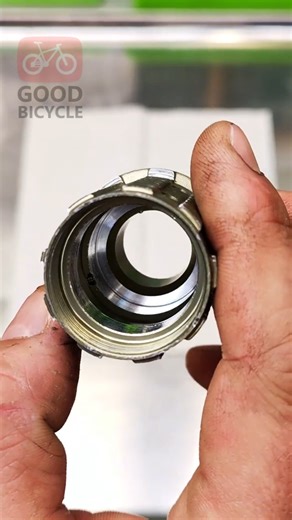 A disassembled bicycle wheel freehub body.