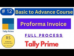 #12 How to Make Proforma Invoice in Tally Prime | Tally Prime Full Course