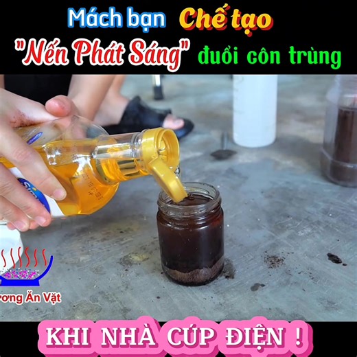 Tạo Đèn Phát Sáng Khi Nhà Cúp Điện & Giúp Đuổi Muỗi Côn Trùng Ra Khỏi Nhà , Tạo Hương Thơm Dễ Chịu. Nguồn : Phương Ăn Vặt https://youtu.be/DEXMwpxSkFo?si=nerEaaK86g92LL05 | Vua Mẹo VN