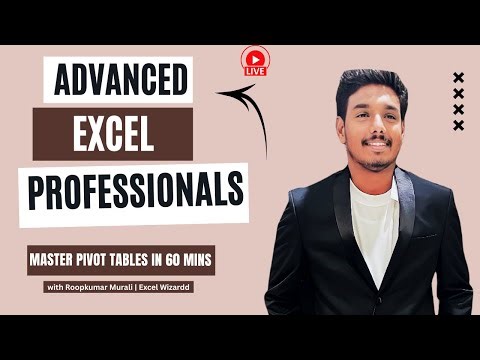LIVE Excel Training: Master Pivot Tables in 60 Mins | Simplified & Hands-On | Excel Wizardd