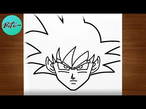 Como desenhar o GOKU (Dragonball) passo a passo, fácil e rápido