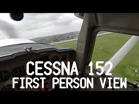 First Person Cessna 152 Startup and Takeoff