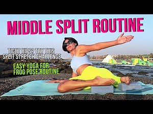 Middle Split and Frog pose Routine for Stiff Hips! Daily Stretch Challenge! 4k