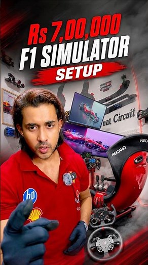 🏎️ ₹7,00,000 F1 Simulator Setup! 🤯 | Dream Sim Rig Tour 🔥 #gamingsetup #shorts