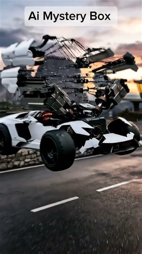 AI Mystery Box Transforms Into a Supercar 🤯 #supercars #aishorts #ai #aiart